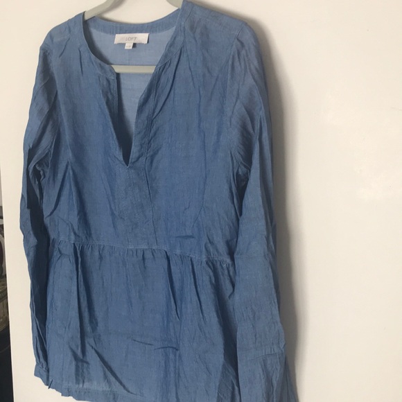 Loft Chambray Long Tunic Medium - Picture 2 of 8